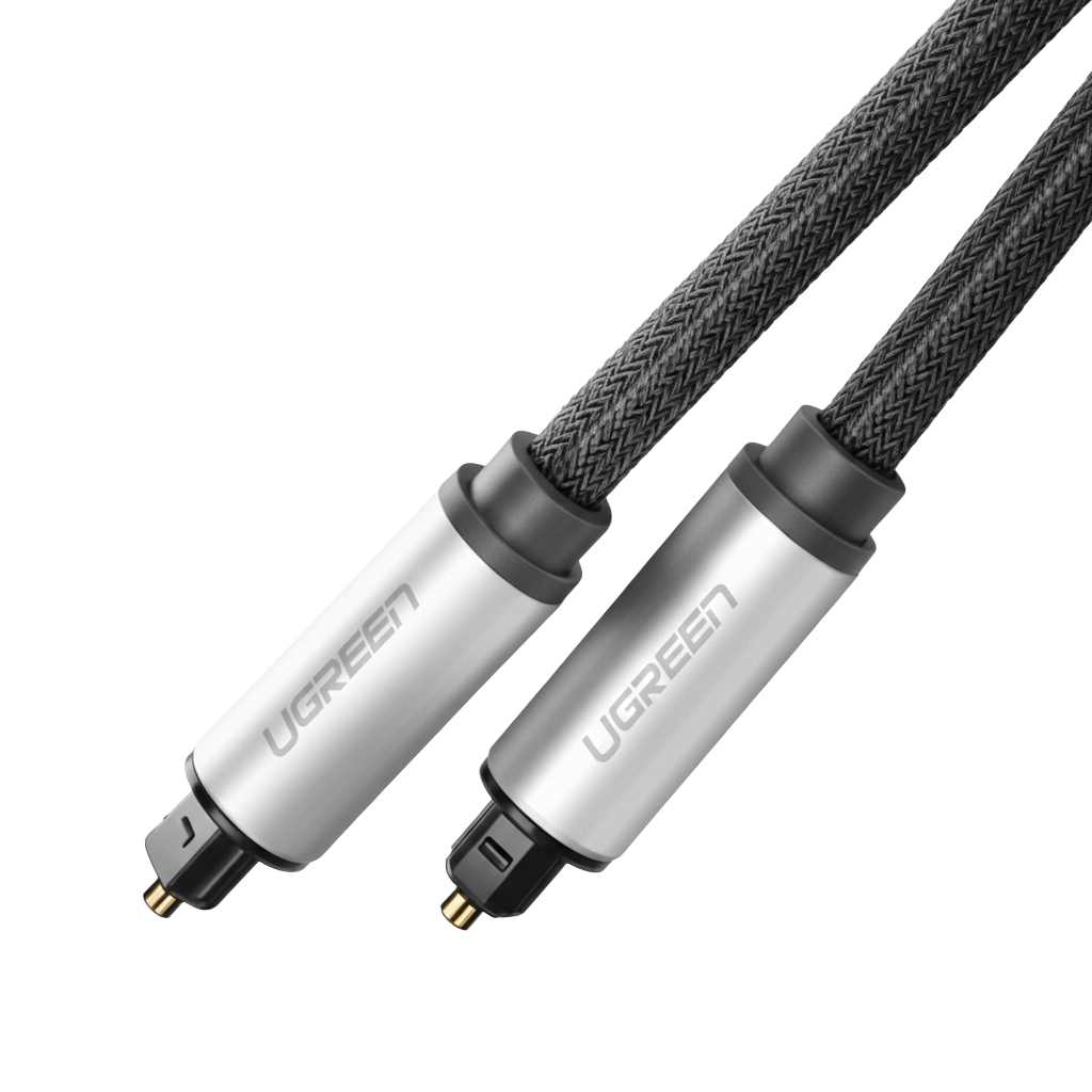 UGREEN AV108 Male to Male Toslink Optical Audio Cable 2m–Grey