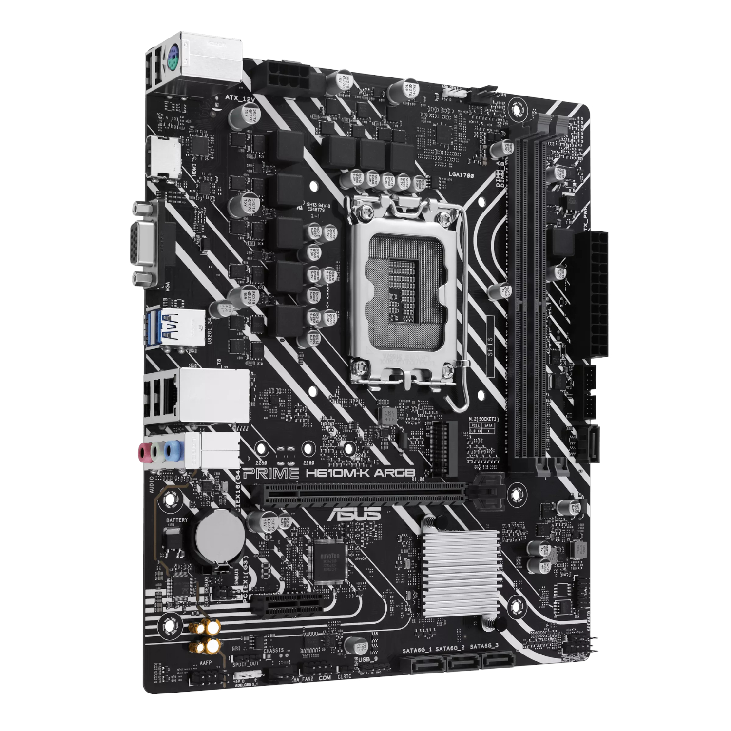 Asus PRIME H610M-K ARGB Intel LGA1700 M-ATX Motherboard