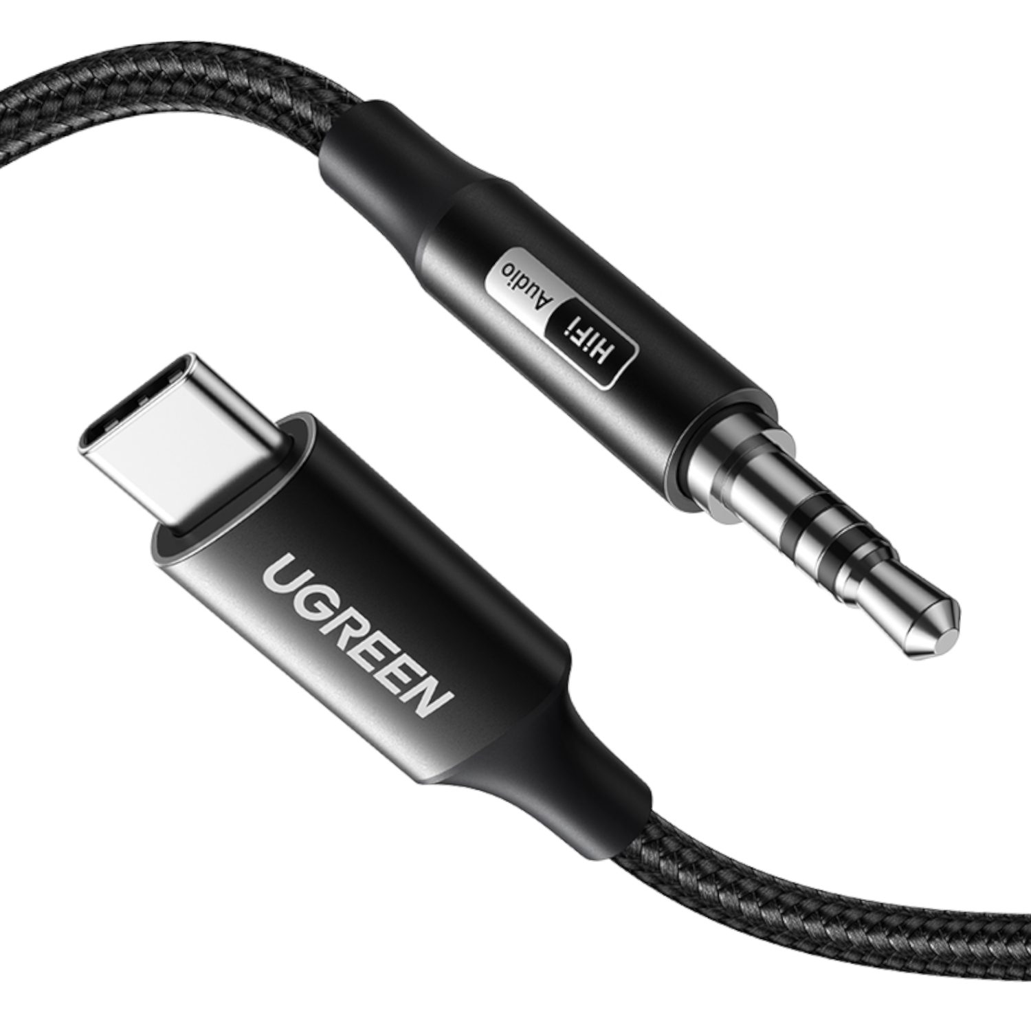 UGREEN USB Type-C to 3.5mm AUX Audio Cable 2M – Black